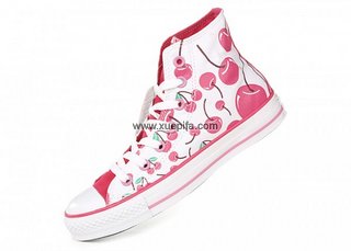 Converse匡威经典帆布 2011新款大樱桃桃白高帮 女