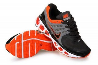 Nike耐克Air max跑鞋 2010网面 黑桔 女