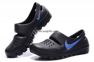 Nike耐克休闲透气鞋 2011新款黑蓝 男