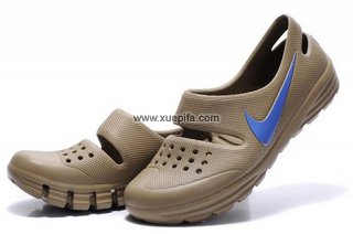 Nike耐克休闲透气鞋 2011新款灰黄蓝 男