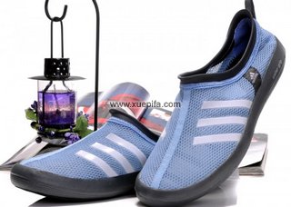 Adidas阿迪冲浪一代 休闲鞋2011夏季天蓝白 男