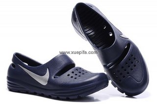 Nike耐克休闲透气鞋 2011新款深蓝银 男
