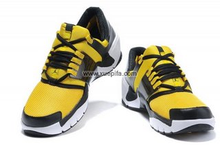 Nike耐克乔丹 2011新款训练鞋黑黄 男