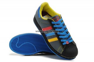 Adidas阿迪三叶草彩条板鞋 2011新款灰绿灯 情侣