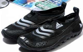 Adidas阿迪三叶草网布休闲鞋 2011夏季透气黑白 男