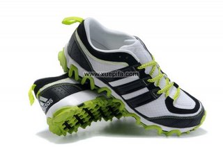 Adidas阿迪三叶草清风跑步鞋 2011夏季1169黑绿 男
