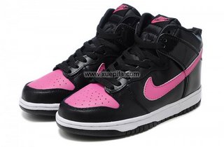 Nike耐克Dunk板鞋 2011秋季新款黑粉红 女
