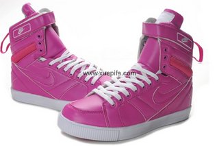 Nike耐克跳舞靴 2011新款潮流鞋粉色高帮 女