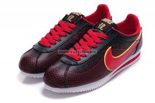 Nike耐克阿甘鞋 2012新款龙腾潮流黑红 男