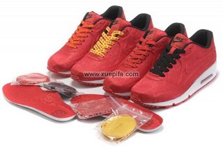 Nike耐克Air max跑鞋 2012巅峰之作龙年贺岁版中国红 男女