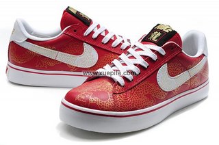 Nike耐克文化鞋 2012新款龙年迎春龙版红白 男