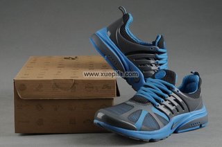 Nike耐克耐克王跑鞋 2012新款四代网布深灰蓝 男