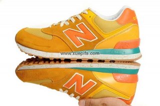 NewBalance新百伦水果跑步鞋 2012新款金桔黄 男女