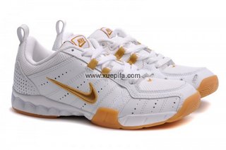 Nike耐克羽毛球鞋 2012经典重现超轻白金 男
