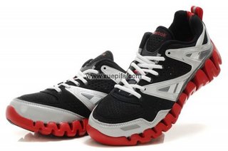 Reebok锐步zig tech 2012新款毛毛虫网面跑鞋黑红浅灰 男