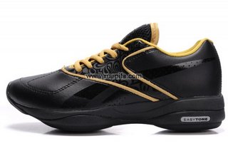 Reebok锐步easytone 2012新款1011跑步鞋黑金色 女