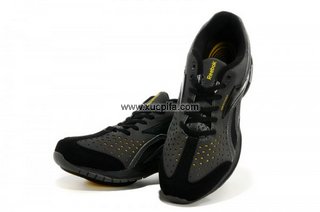 Reebok锐步easytone 2012新款8016跑步鞋炭灰黄黑色 男