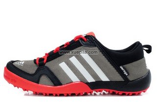 阿迪跑鞋 2012新款潮流20998网面黑红色 男女