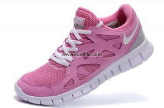 Nike耐克赤足跑鞋 6.5代2012浅粉红 女