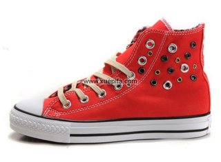 Converse匡威经典帆布 2012北京爱情故事红色高帮 女