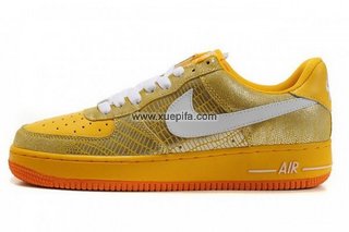 Nike耐克空军板鞋 FROCE 1蜥蜴黄色 男女