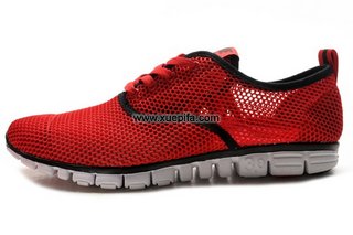 Nike耐克赤足跑鞋 2012新款3.0极品大网眼红色 男