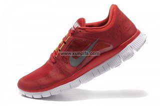 Nike耐克赤足跑鞋 夏季新款三代 5.0红灰 男