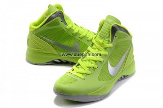 Nike耐克hyperdunk篮球鞋 2012新款格里芬战靴真拉丝青绿 男