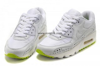 Nike耐克Air max跑鞋 90内增高白绿 女