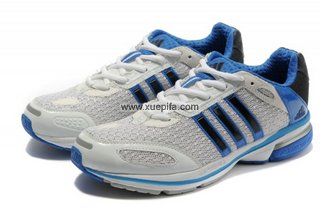 Adidas阿迪三叶草清风跑步鞋 2012新款Supernova Glide 4白蓝 男