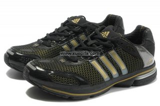 Adidas阿迪三叶草清风跑步鞋 2012新款Supernova Glide 4黑金 男