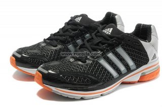 Adidas阿迪三叶草清风跑步鞋 2012新款Supernova Glide 4黑桔 男