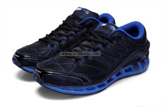 Adidas阿迪三叶草清风跑步鞋 2012新款ClimaCool Seduction黑宝蓝 男