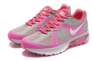 Nike耐克Air max跑鞋 2012新款灰粉红 女