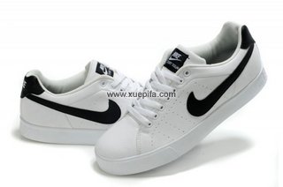 Nike耐克文化鞋 2012款803帆布鞋白黑 男