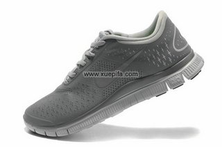 Nike耐克赤足跑鞋 2012新款4.0 V2自如驰骋炭灰 男