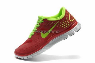 Nike耐克赤足跑鞋 2012新款4.0 V2自如驰骋红绿 男