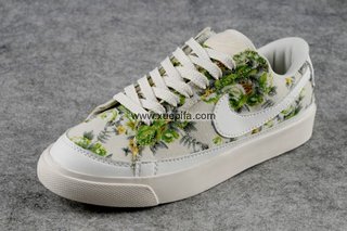 Nike耐克开拓者 2012新款花布白绿 女