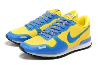 Nike耐克慢跑鞋 2012 Air Vortex Fuse黄蓝 男