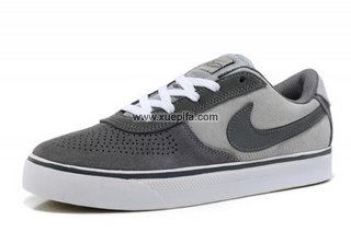 Nike耐克保罗板鞋 2012新款360系列 NIKE 6.0 MAVRK Low 2灰色 男