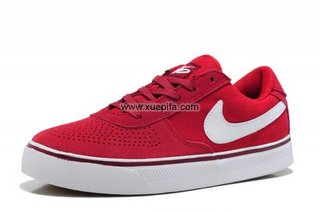 Nike耐克保罗板鞋 2012新款360系列 NIKE 6.0 MAVRK Low 2红色 男