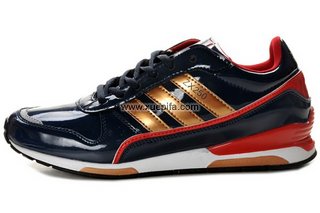 Adidas阿迪三叶草运动跑鞋 2012新款ZX250黑金 男