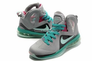 Nike耐克詹姆斯篮球鞋 2012新款9.5代1灰月 男