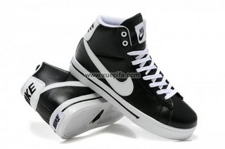 Nike耐克文化鞋 2012新款902高帮黑白 男