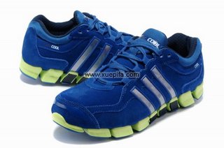 Adidas阿迪毛毛虫跑鞋 2012新款四代反毛皮宝蓝绿 男