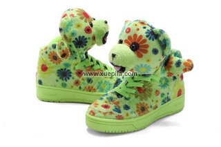 Adidas阿迪三叶草休闲板鞋 2012秋冬Originals x Jeremy Scott JS花朵熊 男女