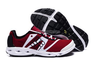 哥伦比亚登山鞋 2012新款反毛皮红白黑 男
